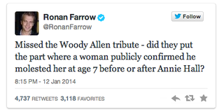 Illustration for article titled Yikes, y'all, Ronan Farrow does NOT pull punches.